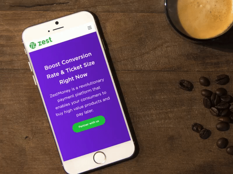 Zest Merchant Page | Mobile version android finance ios merchant mobile responsive testimonials ui ux zest zestmoney