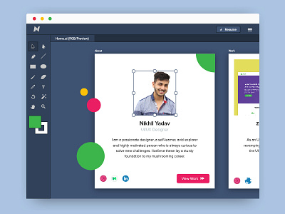 Portfolio Website ai designer illustrator portfolio ui ux