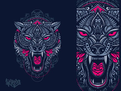 Wolf Head Illustration artwork design graphic design illustration tshirt vector wolf