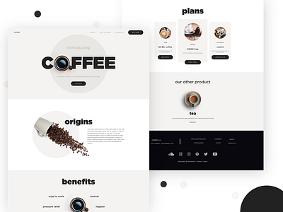Coffee | Landing page concept
