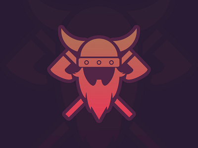 Viking Logo bearded design logo viking