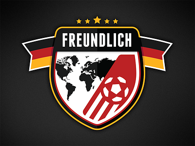 German Friendly Soccer Logo deutschland football friendly futbol germany soccer