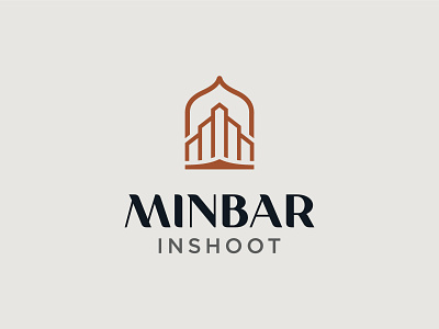 Minbar Inshoot, building logo icon