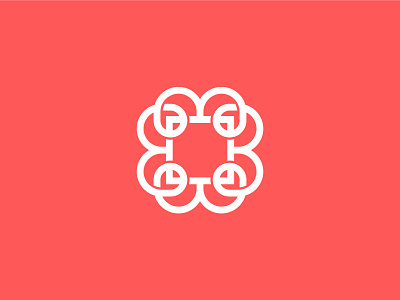 B simple ornamental logo logo mark