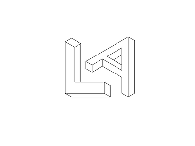 architect’s logo a architect area brand branding identity design identity l letters line logo logofolio minimalistic perspective space