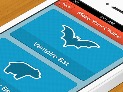 Choice animals app application buttons choice ios select