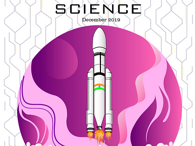 Magazine cover branding design graphic design illustration magazinecover science space typography vector