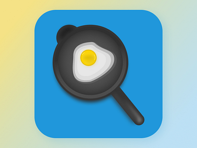 Omelette (Recipe App Icon) app app design app icon branding design graphic design illustration logo logo app logo design omelette typography ui ux vector