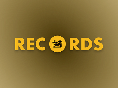 Records Typography Logo