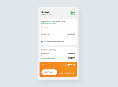 Day2. Checkout app dailyui design ui ui design