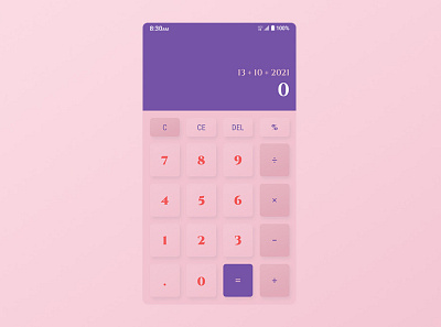 Day4. Calculator app dailyui design ui ui design