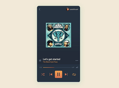 Day 9. Music player app dailyui design ui ui design