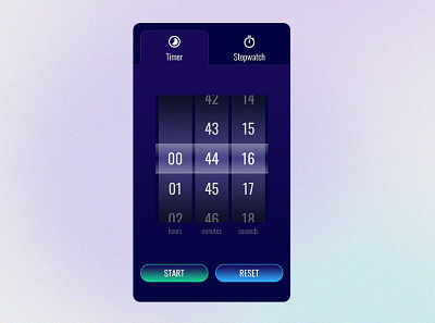 Day 14. Countdown Timer app challenge dailyui ui ui design