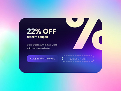 Day 61: Redeem Coupon dailyui day 61 redeem coupon ui design