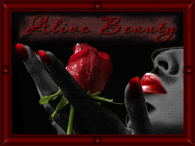 Alive Beauty - Graphic Design beauty lips red lips red rose rose
