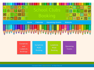School Clubs Booking – Online Booking Design and Development