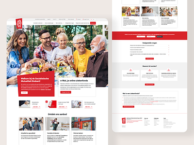 Redesign Website Socialistische Mutualiteit Brabant branding design graphic design ui ux