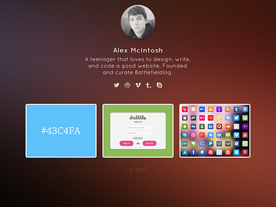 Simple Portfolio dribbble interface portfolio screenshot ui ux website