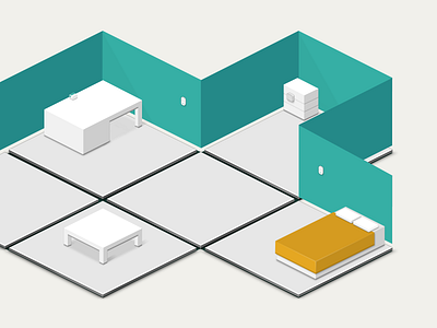 Isohome drawing energy home isometric