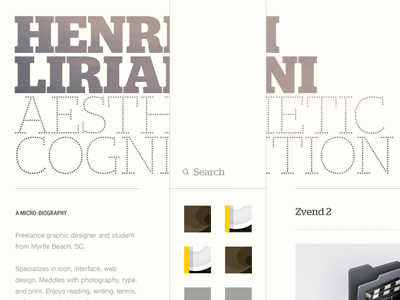 HL.com 4 henriliriani.com stag typography web design