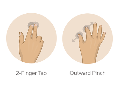 Gestures drawing gesture hand illustration ipad iphone touch