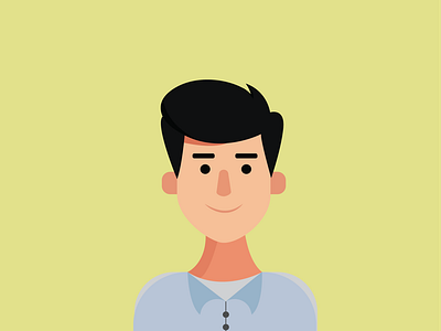 Flat illustrations profil men