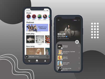 Mobile apps music apps mobile music music apps song spotify ui uiux