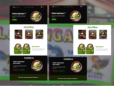 Pecel Lele web design design web food fish food food website foodwebdesign graphic design ui web webdesign