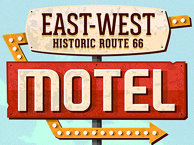 Vintage Motel Sign classic highway motel motel sign photoshop psd retro sign typography vintage
