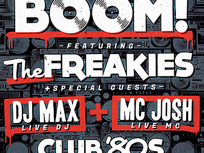 The Boomboxes - Flyer & Poster