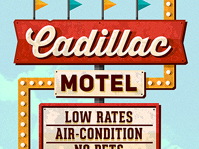 retro sign psd