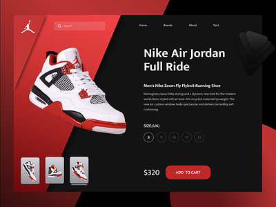 Sneaker shop clothing brand fashion foot nike nike web design online shop shoes store sneakers ui ux web web development nike web design website