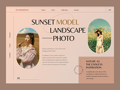 Fashion Magazine - Website Concept brand clothes clothing braqnd collections concept design fashion gallery glamour magazine minimalist models photography style ui ux web design webdesign website