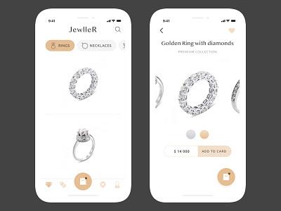 Jewelry E-Commerce Application 14 february app design ecommerce interface jewelry mobile ui ux valentines day