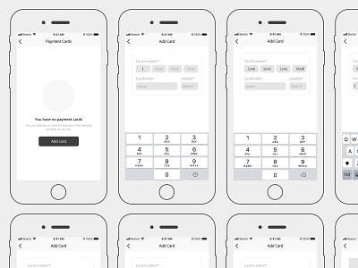 Daily UI challenge #002 — Credit Card dailyui dailyui 002 flowchart prototypes ux wireframes