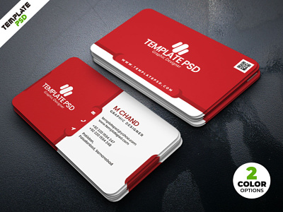 Minimalist Business Card Design Template PSD