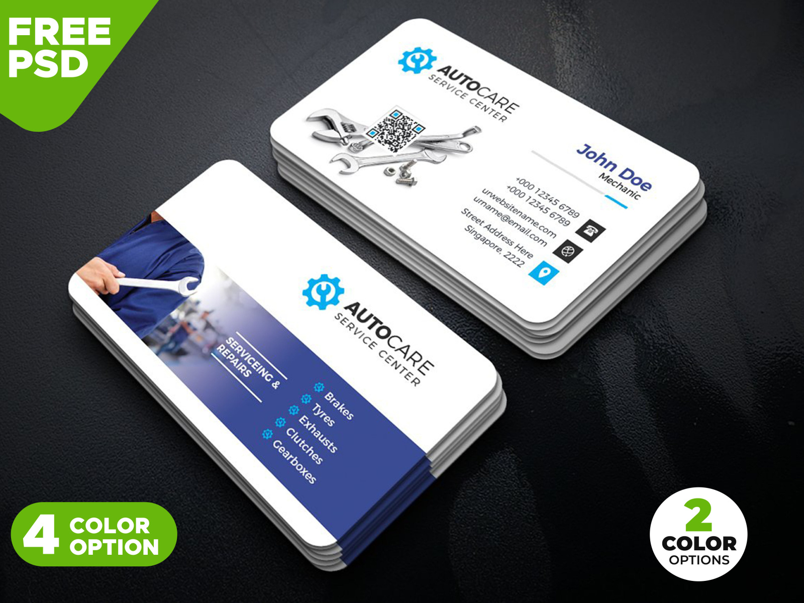 Car Service Business Card Template PSD By Template PSD Template 