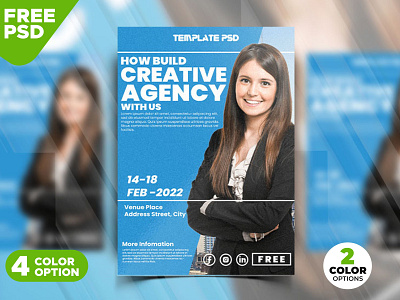 Business Promotion and Corporate Flyer Design Template PSD