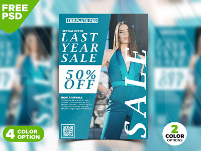 Fashion Sale Promotion Flyer Design Template PSD