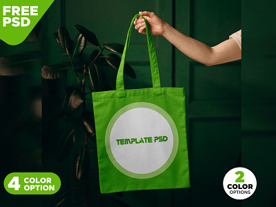 Download Canvas Bag in Leaving Room Mockup PSD