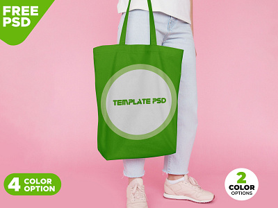 Download Canvas Bag with Jeans Mockup PSD