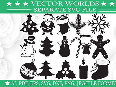 Merry Christmas SVG, Santa Clouse SVG