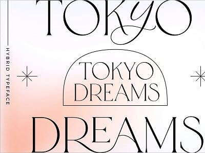 Tokyo Dreams Display Ligature Serif branding font