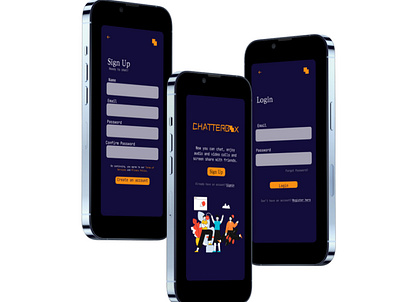 Chat App Signin/Login Page branding chat app daily ui dailyui graphic design illustration login login page loginpage logo mobile app register account signin signin page ui ux