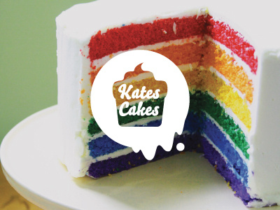 Kates Cakes awesome brand branding cake dessert food kate logo woodbridge yummy