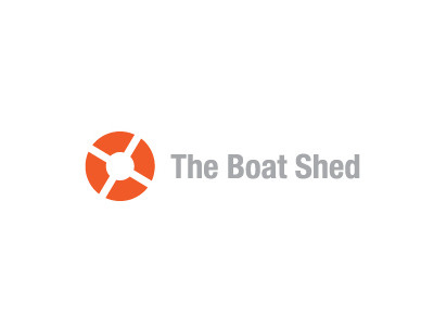 The Boat Shed boat branding logo shed