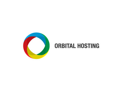 Orbital Hosting branding circle colours hosting logo orbital