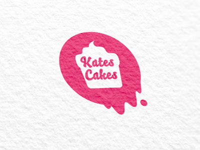 Kates Cakes cake kate lee logo pink printed woodbridge