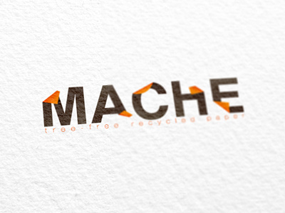 Mache brown font lee logo mache paper print text woodbridge