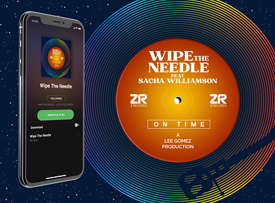 Wipe The Needle – On Time (Z Records) creative design graphic design